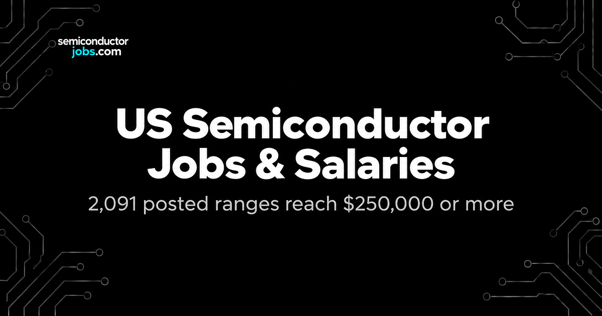 US Semiconductor Salaries: Where Posted Ranges Reach $250,000+